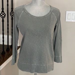 James Perse khaki sweatshirt  top size 2